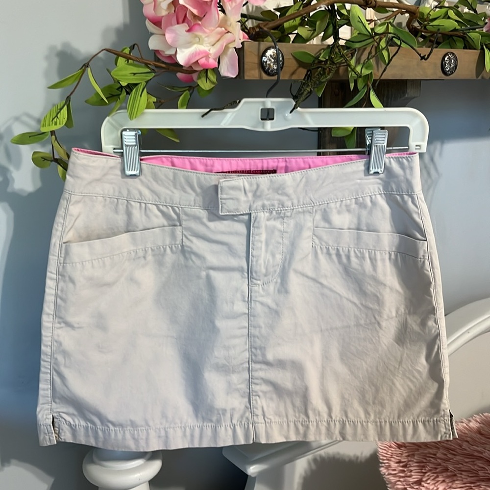 Khaki Mini Skirt Cotton SO Womens 5